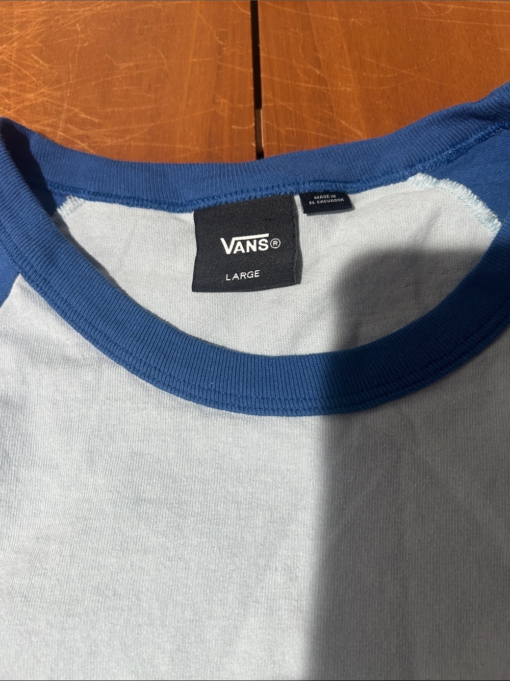 Van’s Blue Raglan Shirt - Picture 2 of 6